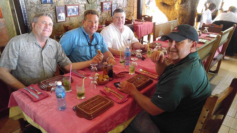 Louisiana Farmers in Cuba - Shown L-R: Greg Gravois, Back Vacherie; Marty Wooldridge, Oil City; Jim Harper, Cheneyville; and Mike Melancon, Breaux Bridge.