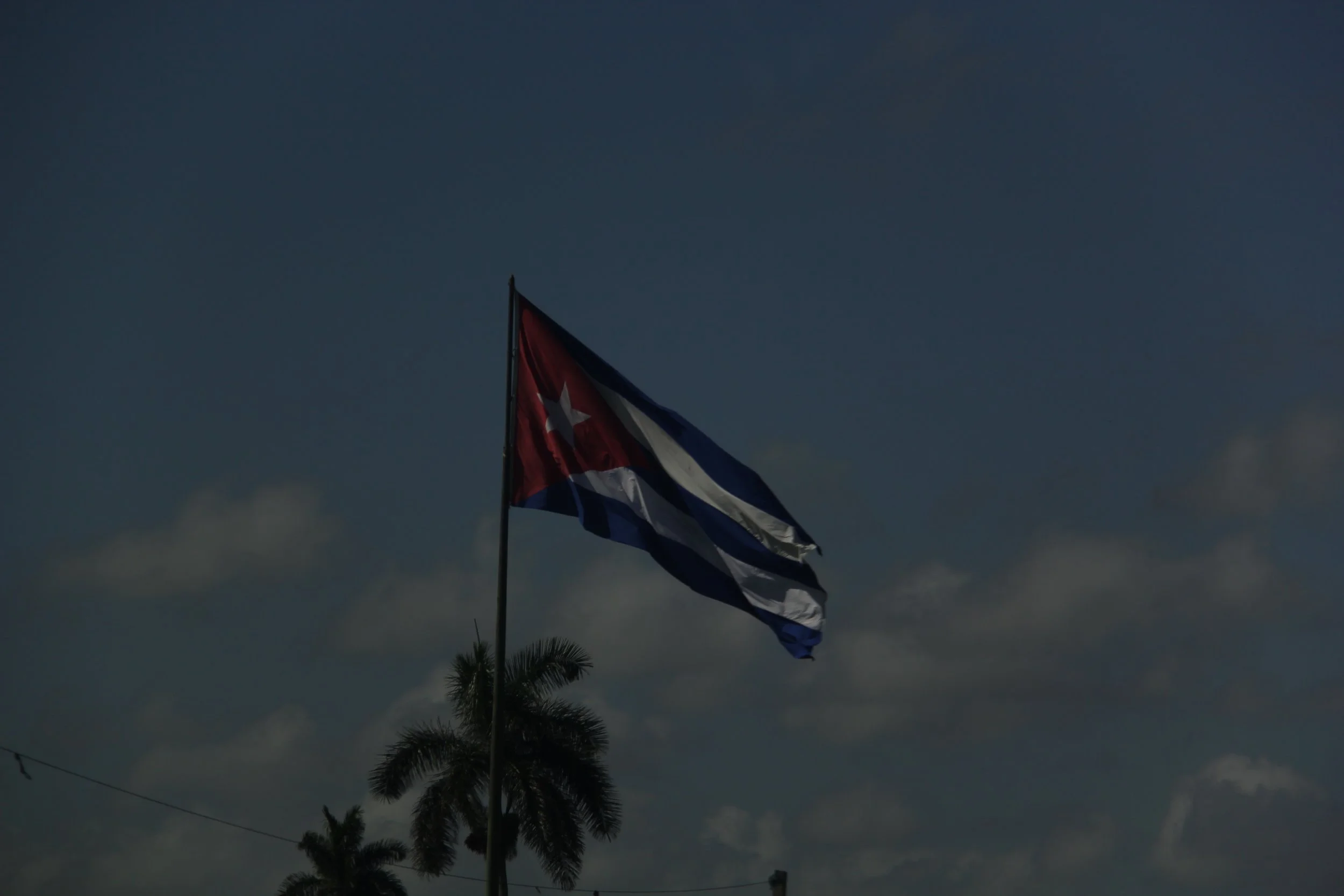 The Cuban flag