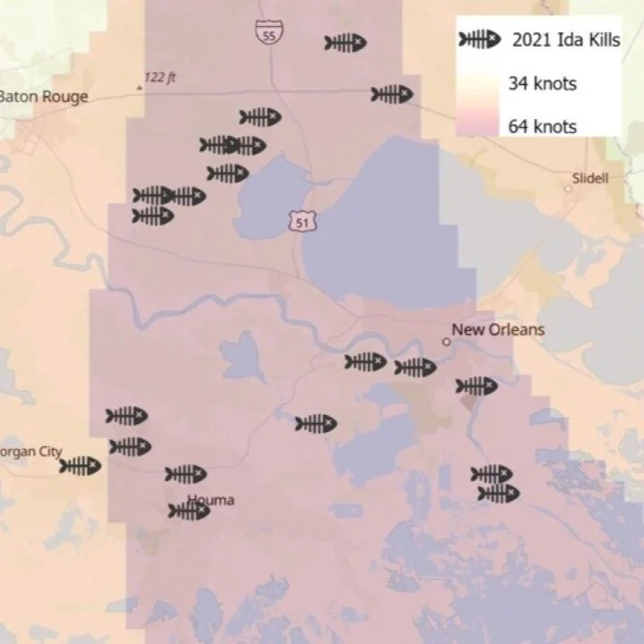 LDWF Estimates Inland Fish Kills Following Hurricane Ida