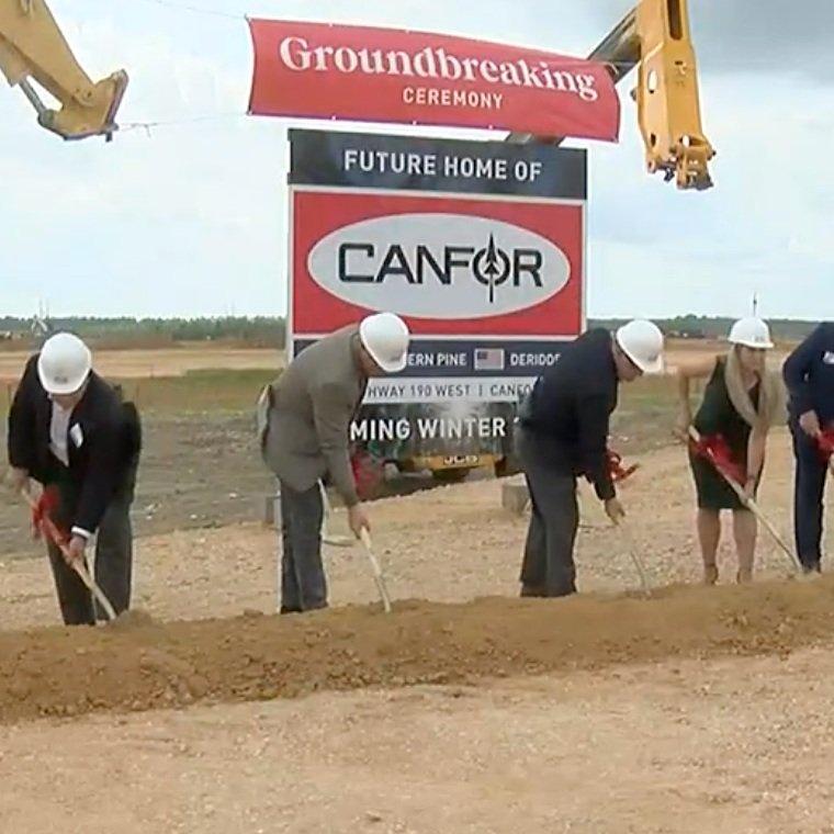 Canfor Southern Pine Building Sawmill near DeRidder