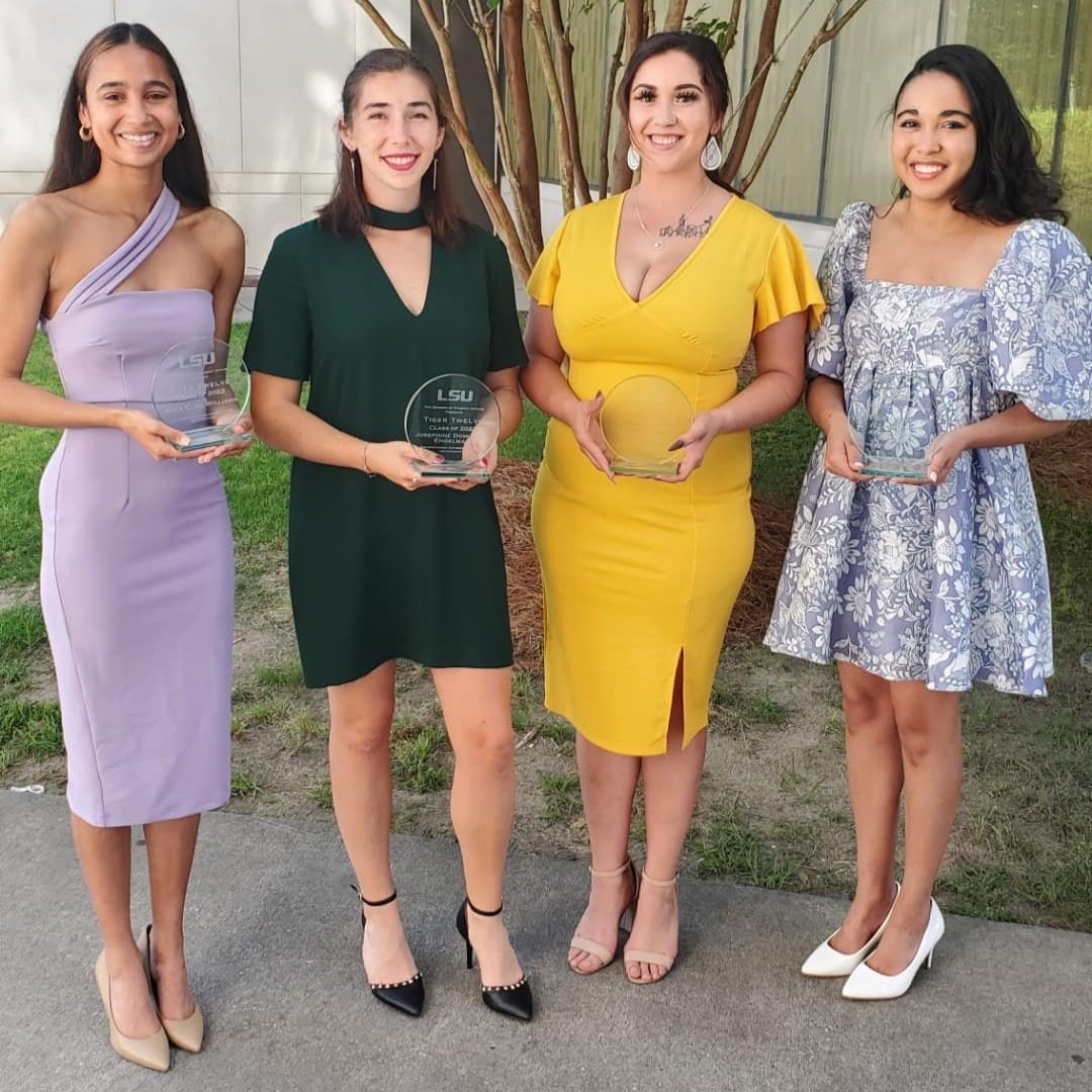 Four LSU College of Agriculture Students Recognized in the LSU Tiger Twelve Class of 2022