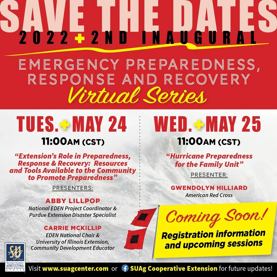 SU Ag Center Set to Host a Two-day Emergency Preparedness Virtual Conference
