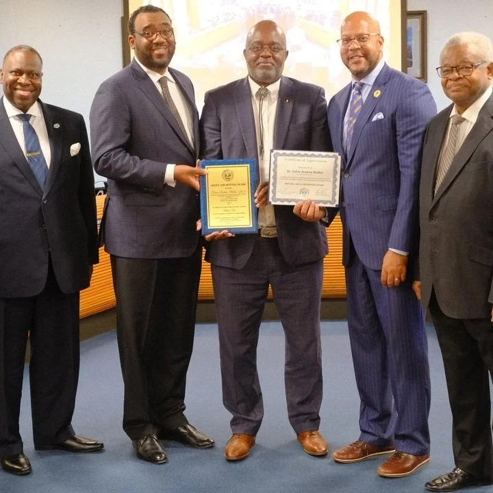 Dr. Calvin Walker Receives the SU System Above and Beyond Award