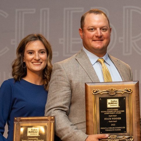 Vermilion Parish Sugarcane, Soybean and Cattle Farmers Win Top Young Farmer Award