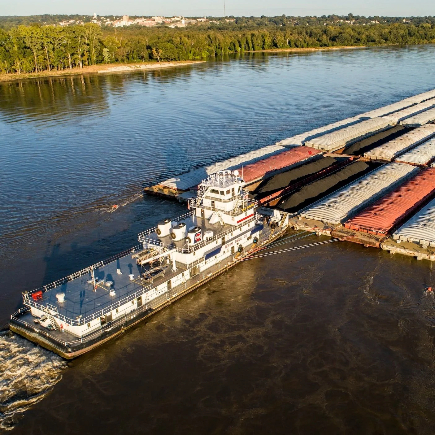 Low Water In The Mississippi River Impacts Barge Traffic
