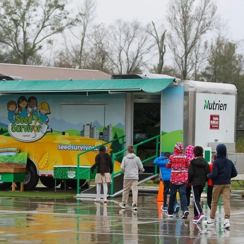 Agriculture Classroom on Wheels Visits Ascension Parish Schools