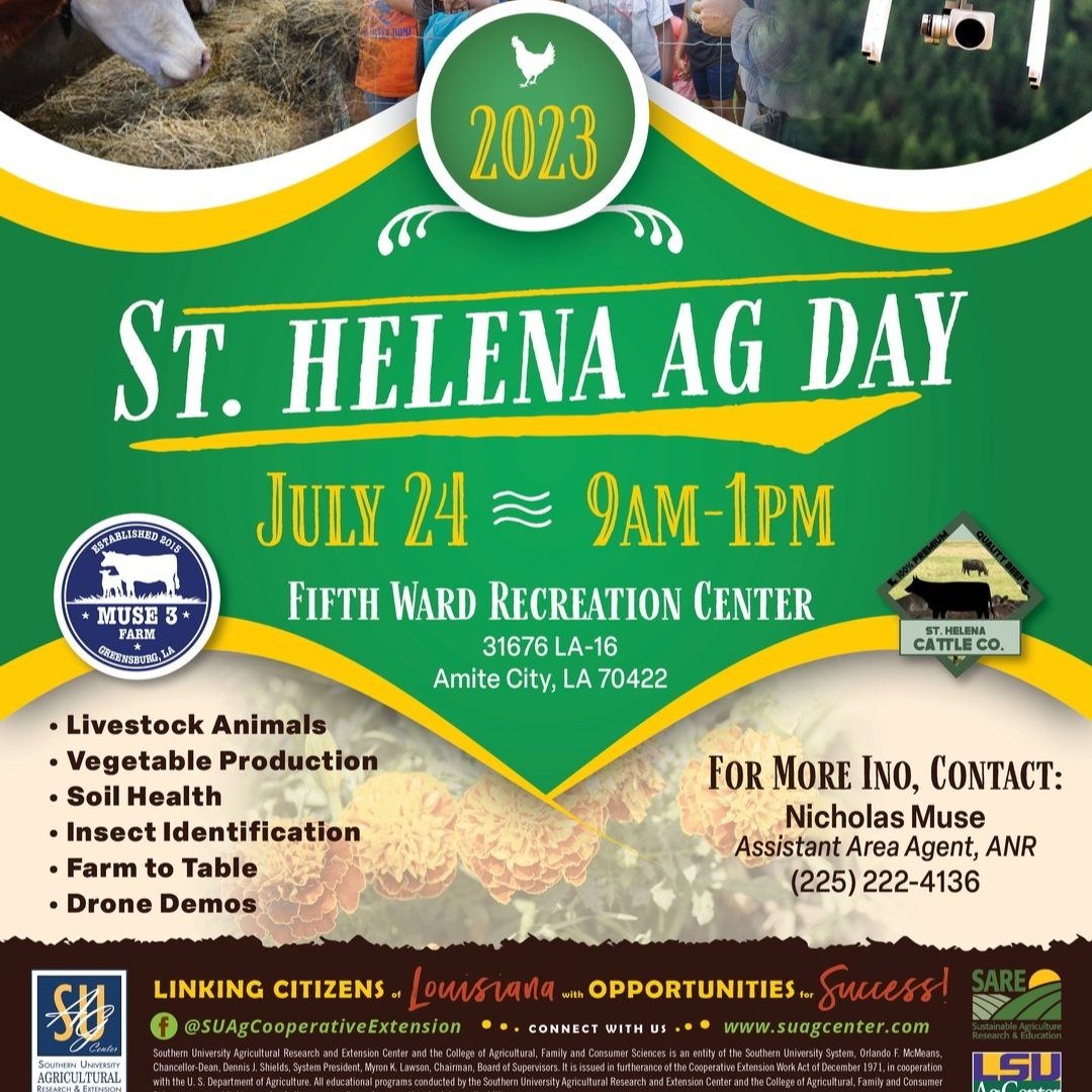 SU Ag Center Set to Hold St. Helena Ag Day on July 24, 2023