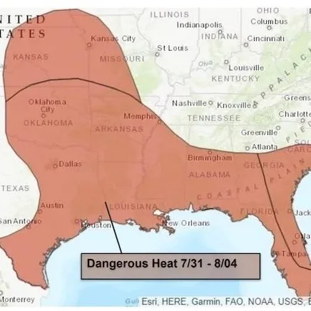 Upgrade to Excessive Heat Warning on Tuesday