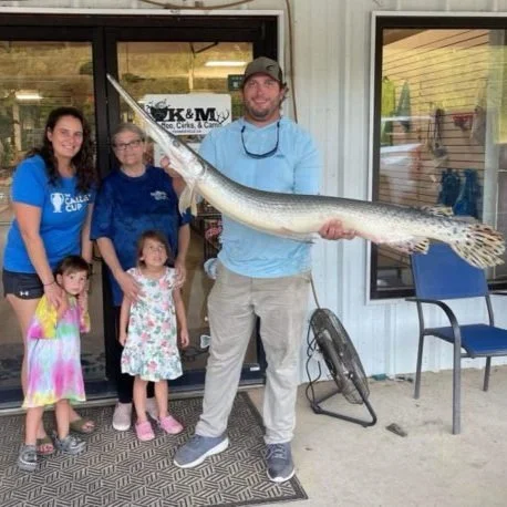 Pro Bass Fisher Sets State Record for Largest Longnose Gar