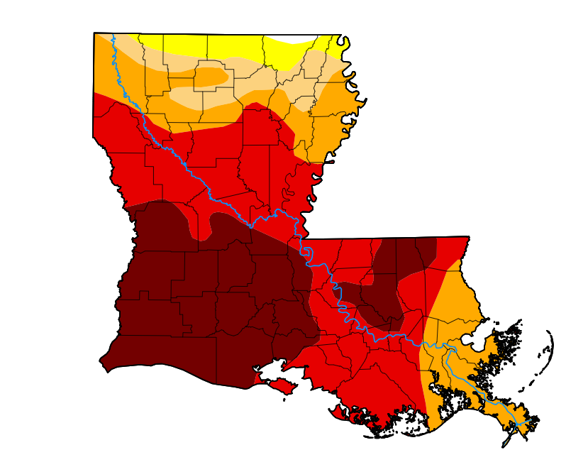 Most of the State Remains in “Extreme to Exceptional” Drought Conditions but Some Areas Have Improved