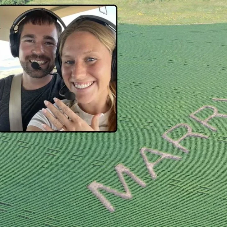 Farmer Uses Soybean Field To Pop The Question
