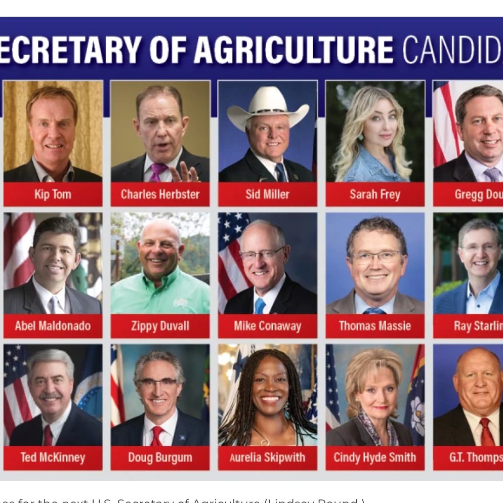 New Names Surface for Trump’s Possible Pick for Secretary of Agriculture