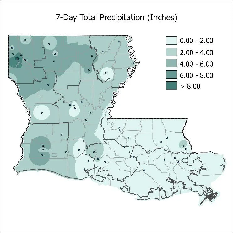 Louisiana Weekly Climate Summary: April 30-May 6, 2025