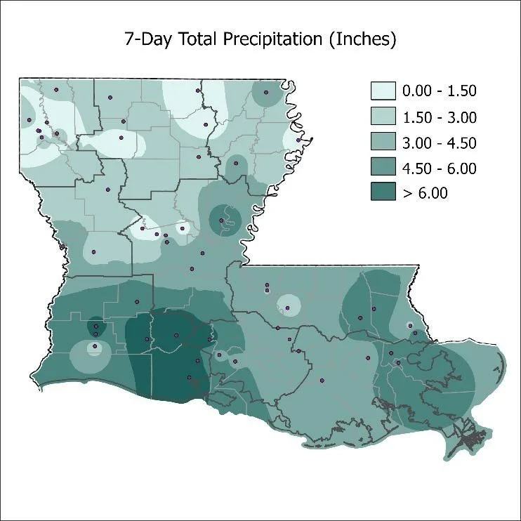 Louisiana Weekly Climate Summary: May 7-13, 2025