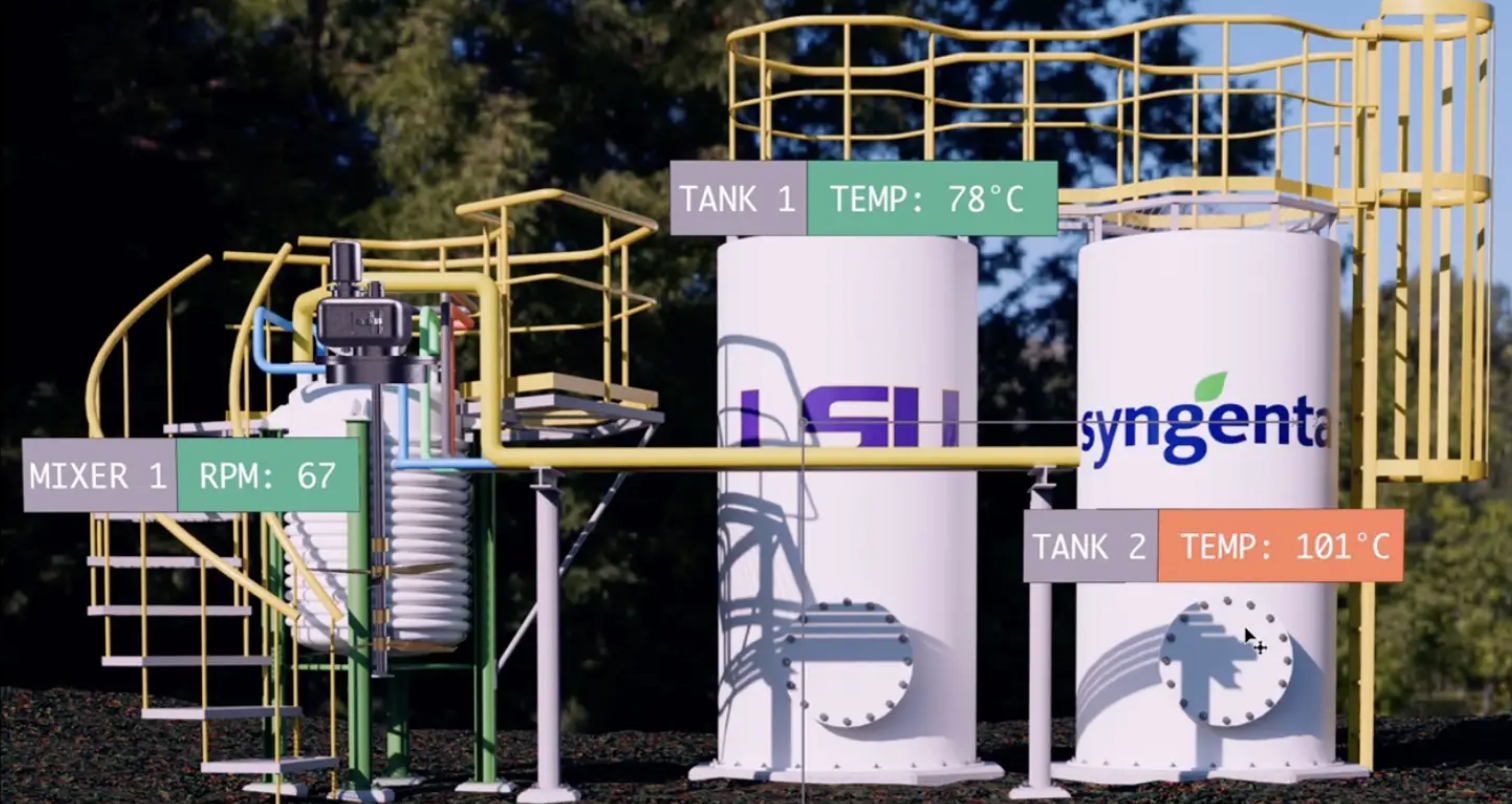LSU, Fuel, Syngenta Partner to Develop Low-Cost Digital Twins for Chemical Processing Facilities