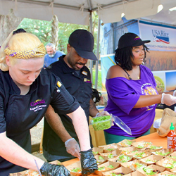 USA Rice Connects with Students at LSU Global Food Festival