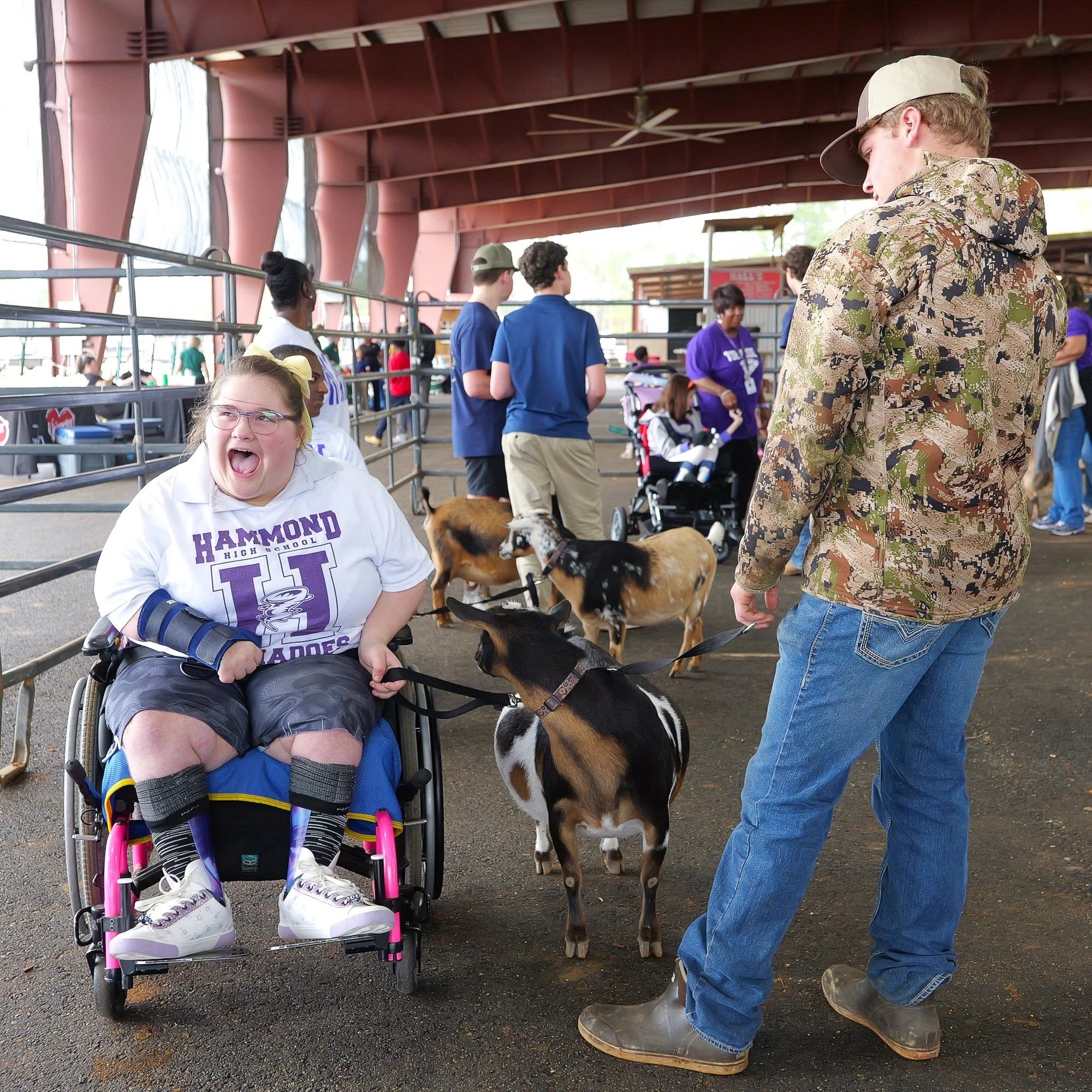 Students With Disabilities Try Their Hand At Showing Livestock With Help From 4-H'ers