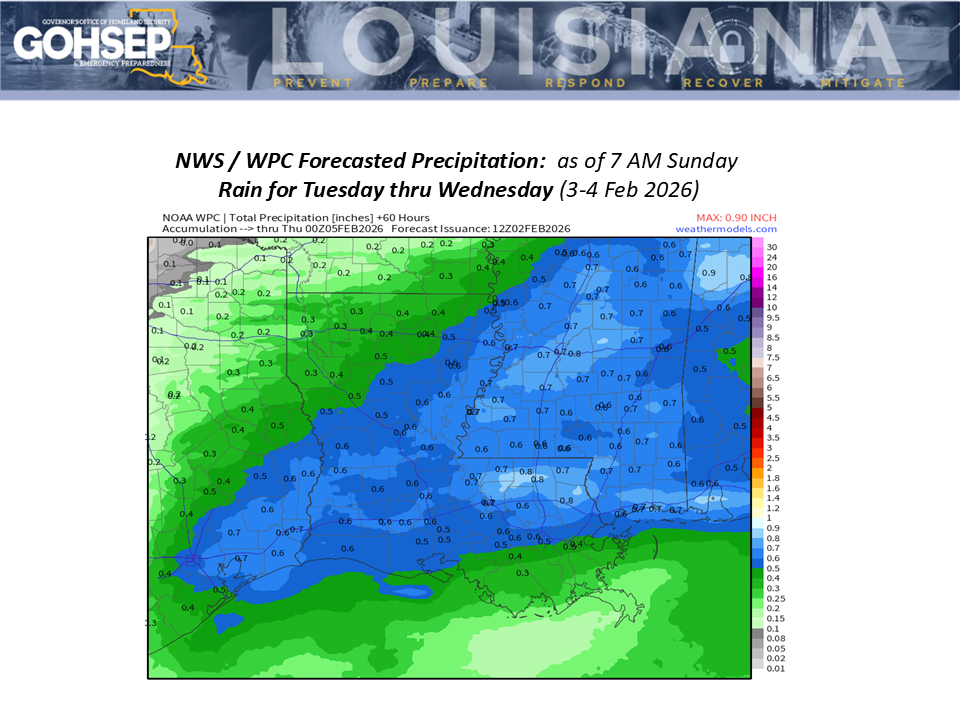 Winter Weather Update- Monday