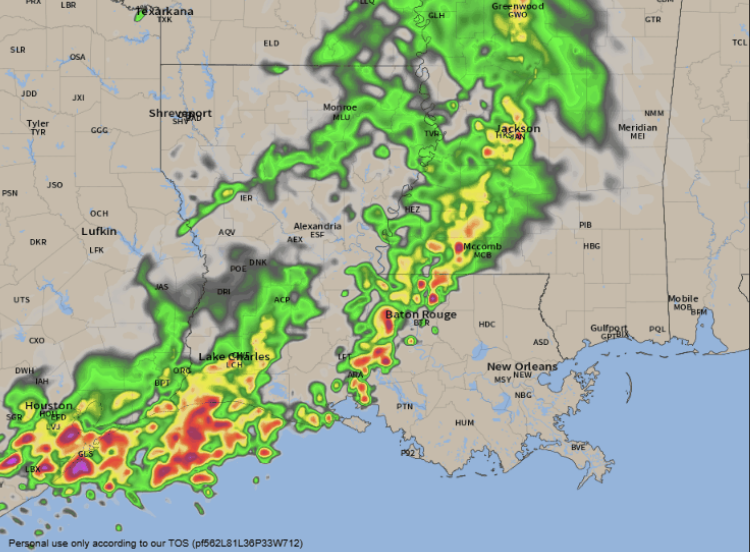 Louisiana Braces for Storms and Heavy Rain