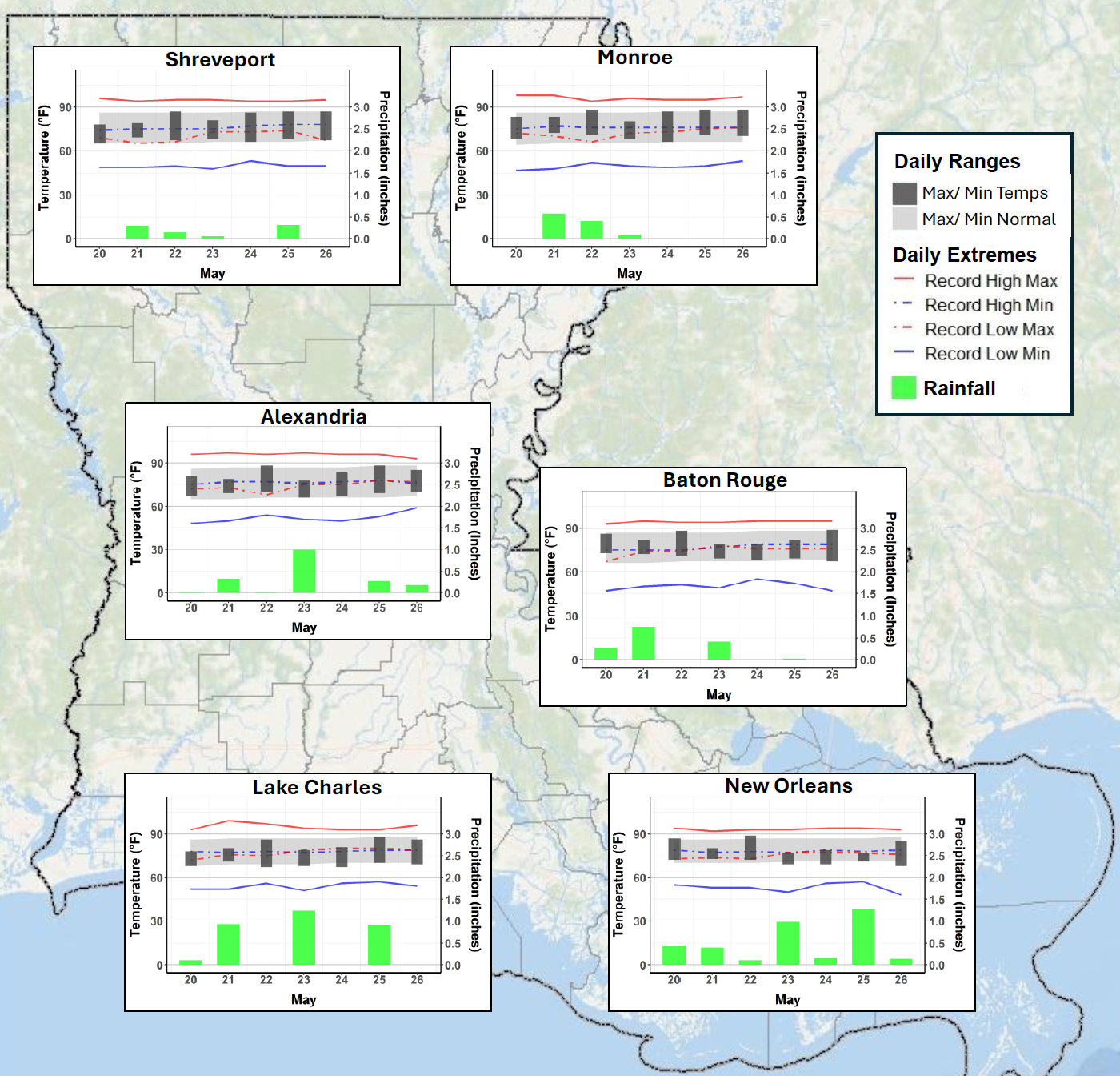 Louisiana Weekly Climate Summary - May 20–26, 2026 
