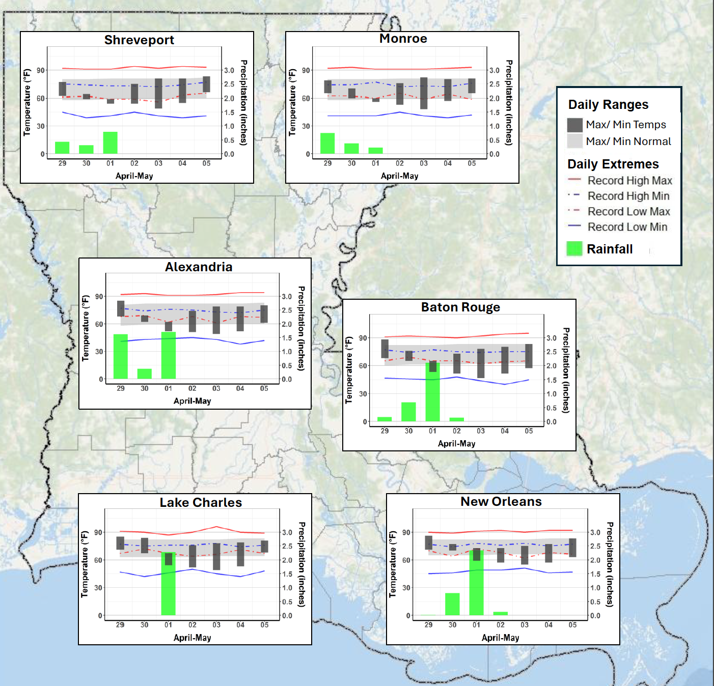 Louisiana Weekly Climate Summary - April 29- May 5, 2026  