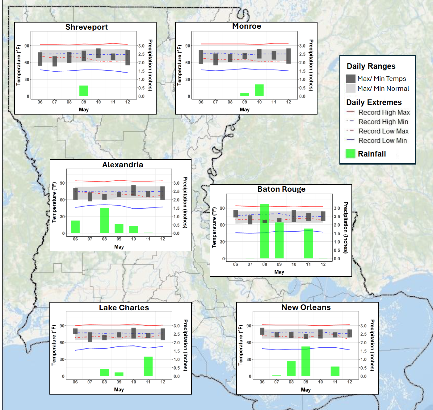 Louisiana Weekly Climate Summary - May 6–12, 2026 