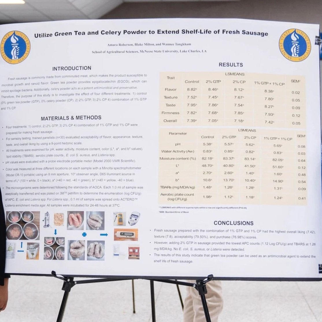 Undergraduate Research Examines Natural Ingredients in Food Preservation 