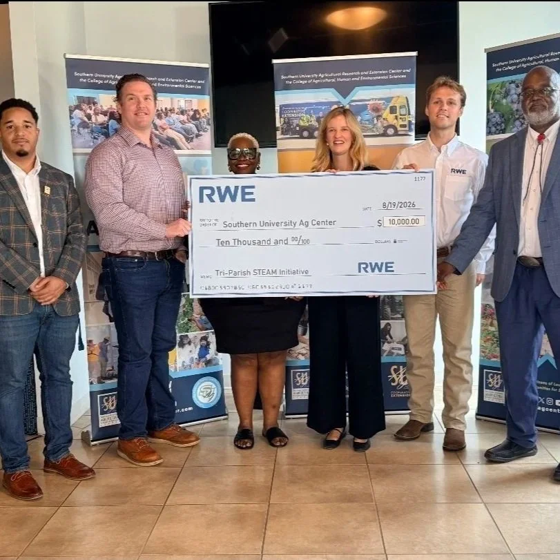 RWE Americas Invests in Tri-Parish Youth STEAM Programming Through Southern University Ag Center Partnership