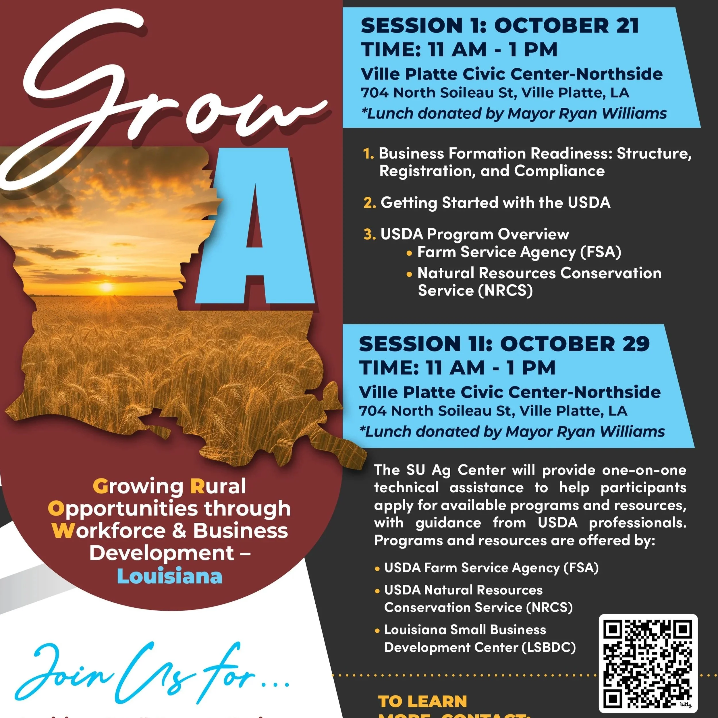 Date Change for the SU Ag Center’s GROW LA Initiative in Ville Platte, La.