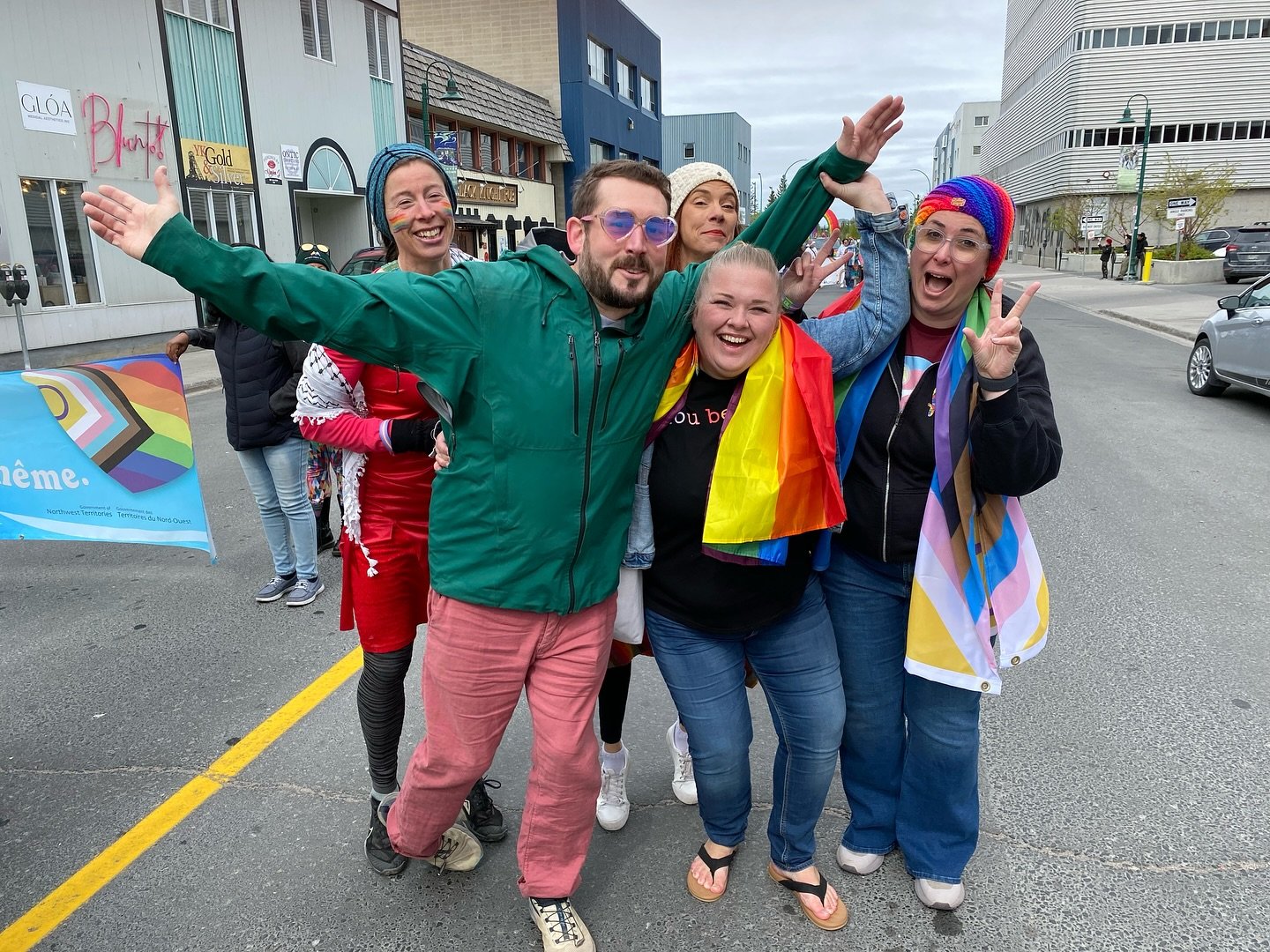 Happy Pride! 🏳️&zwj;🌈I particularly appreciated the Pride dogs 😍🌈 

Thanks @northernmosaicnetwork for all the work you do 🩷