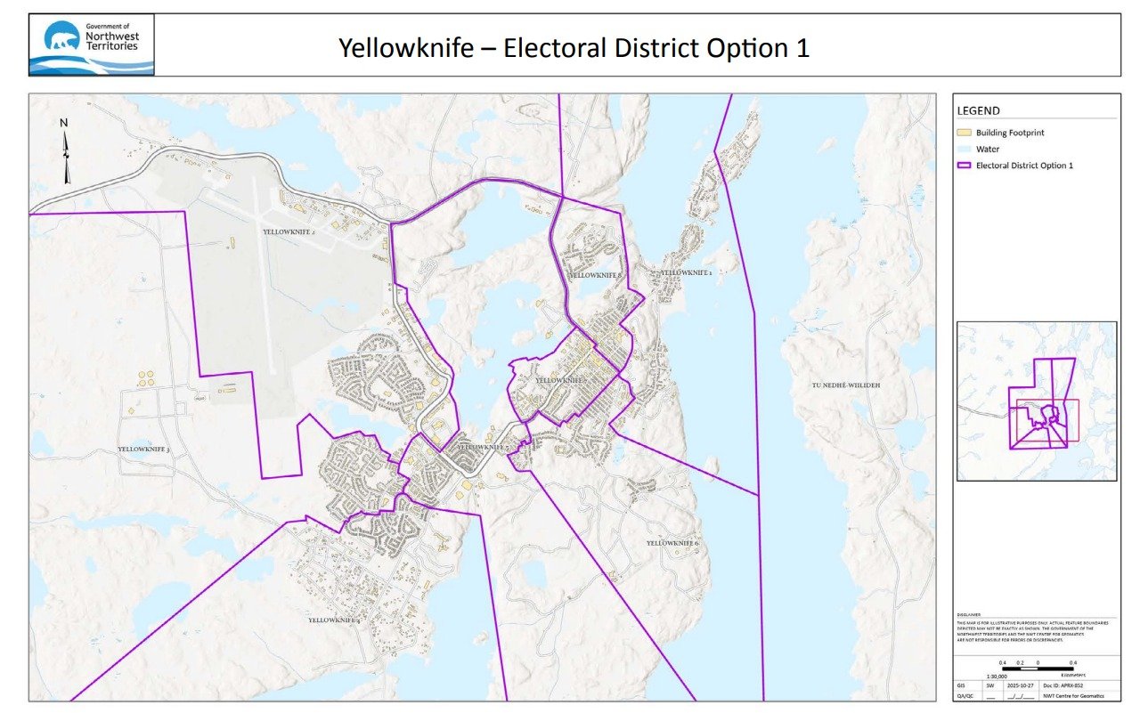 The NWT Electoral Boundaries Commission has released its Interim Report. Some of our current electoral districts are over-represented and some are under-represented. The Commission proposes 4 options to better balance electoral representation across 