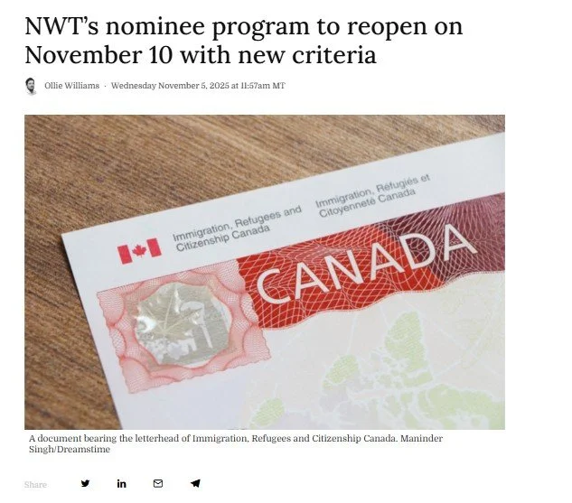 The NWT Nominee Program will be accepting applications from northern employers from November 10 to November 24, 2025. Revised eligibility criteria have also been announced. Key changes include:
1. No limits on the number of applications an employer m