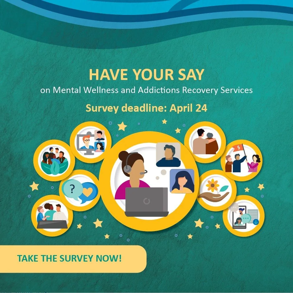 Share your voice on mental wellness. 
The Mental Wellness and Addictions Recovery survey is open until April 24, 2026. The Government of the Northwest Territories wants to hear from residents about access to supports, barriers and what you&rsquo;d li