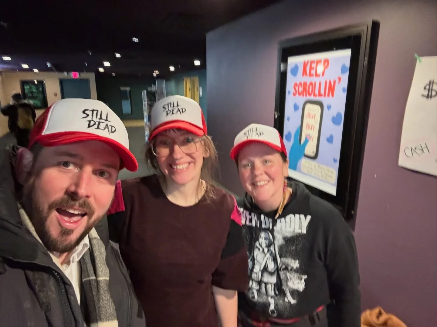 Congrats @stilldeadfilmfest on your inaugural film fest and ironically keeping indie film in Yellowknife alive! Loved seeing local horror return to the theatre and carry on the legacy of Dead North. Many of Yellowknife&rsquo;s usual-suspect community