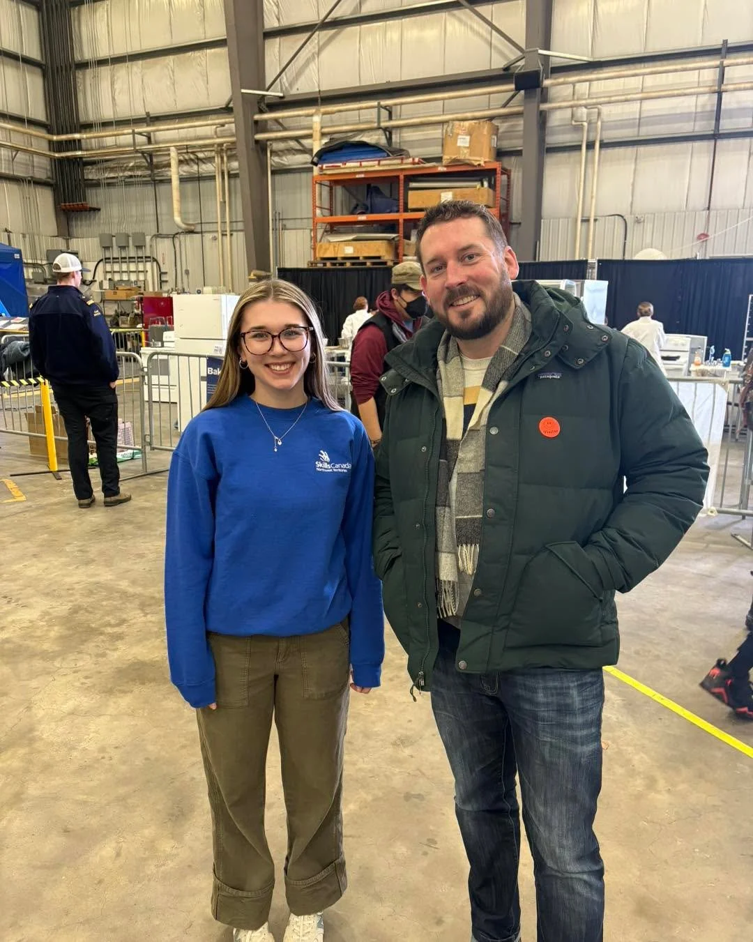I had a great time touring around the 2026 Skills Canada NWT Competition today with Board President Kyle Wilson, and Acting ED Madison Payne. It's really exciting seeing so many youth get involved in the growing trades sector - we have so much need f
