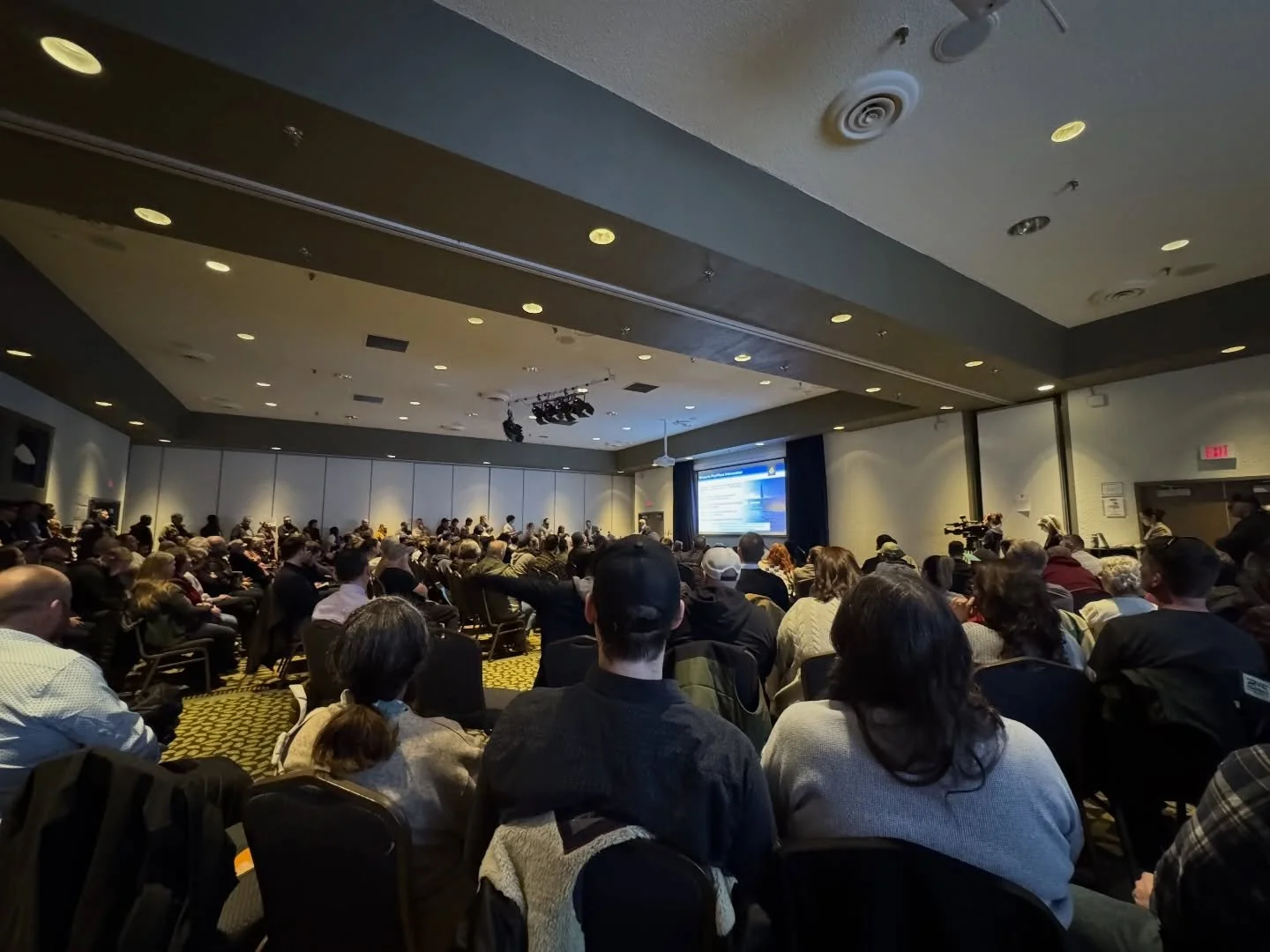 Packed house tonight for DND&rsquo;s public presentation on the expansion of their forward operating location in Yellowknife. There were a lot of good questions from the public on housing impacts, how environmental and social impacts will be assessed