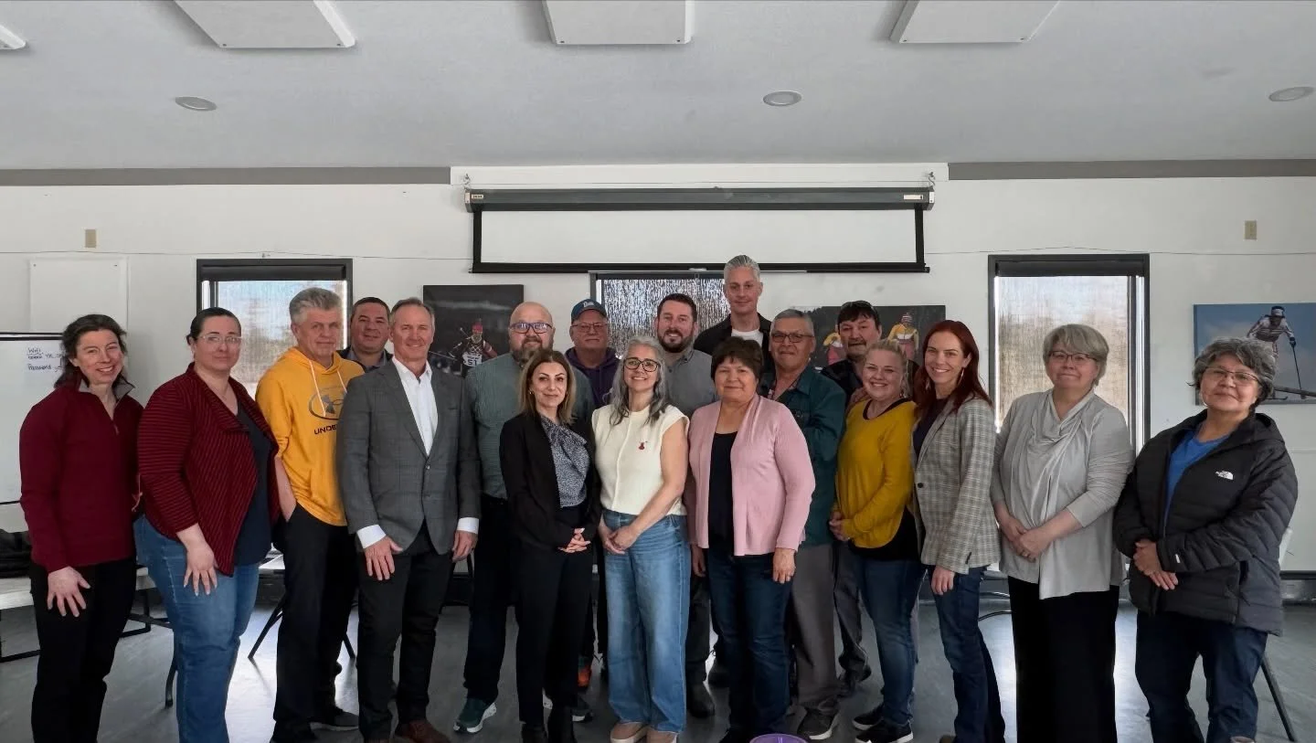 As part of our caucus meeting today, MLAs had the opportunity to meet with Robert Jones and Amy McCall from the Federal Major Projects Office. We learned about progress being made on planning for the Mackenzie Valley Highway - it was a great opportun