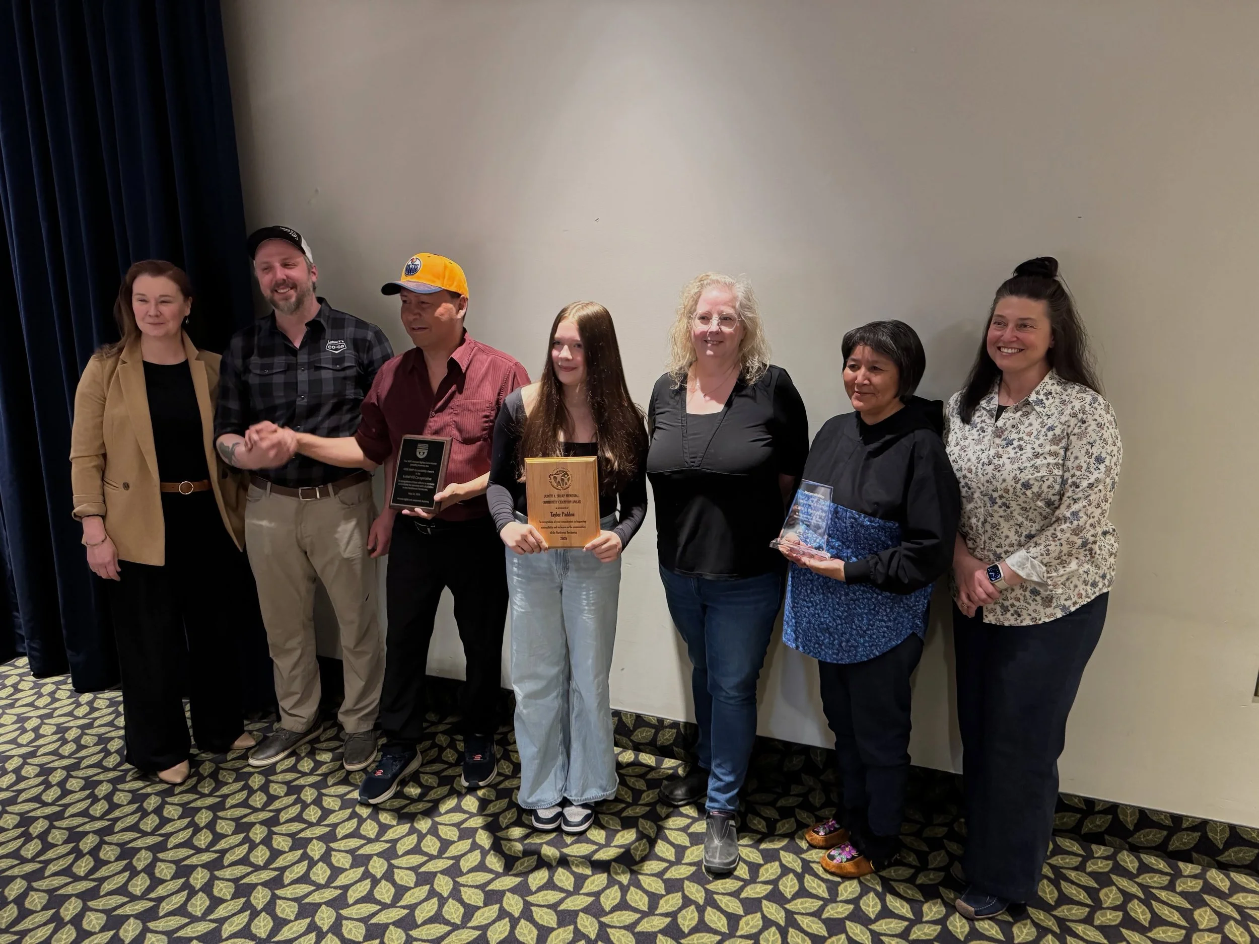 I always appreciate attending the @nwtdisabilitiescouncil Accessibility Impact Awards! Congratulations to this year&rsquo;s deserving award recipients: 
The NWT human rights commission accessibility award went to the Łutselkʼe Cooperative, Cathy Nery