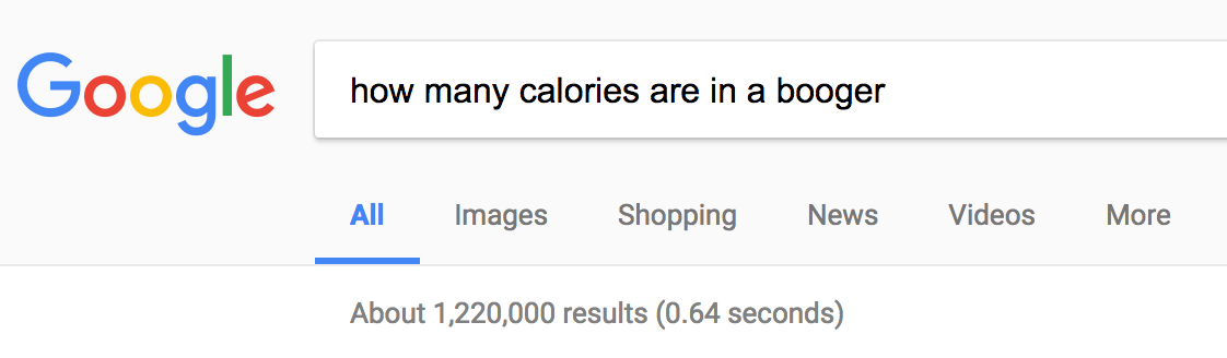 se0-keyword-research-google-serp-calories-in-booger.png
