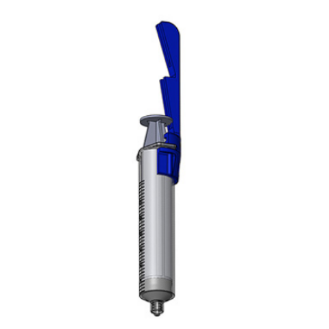 The Vacuum Pressure Handle easily snaps on and off standard 30cc syringes.