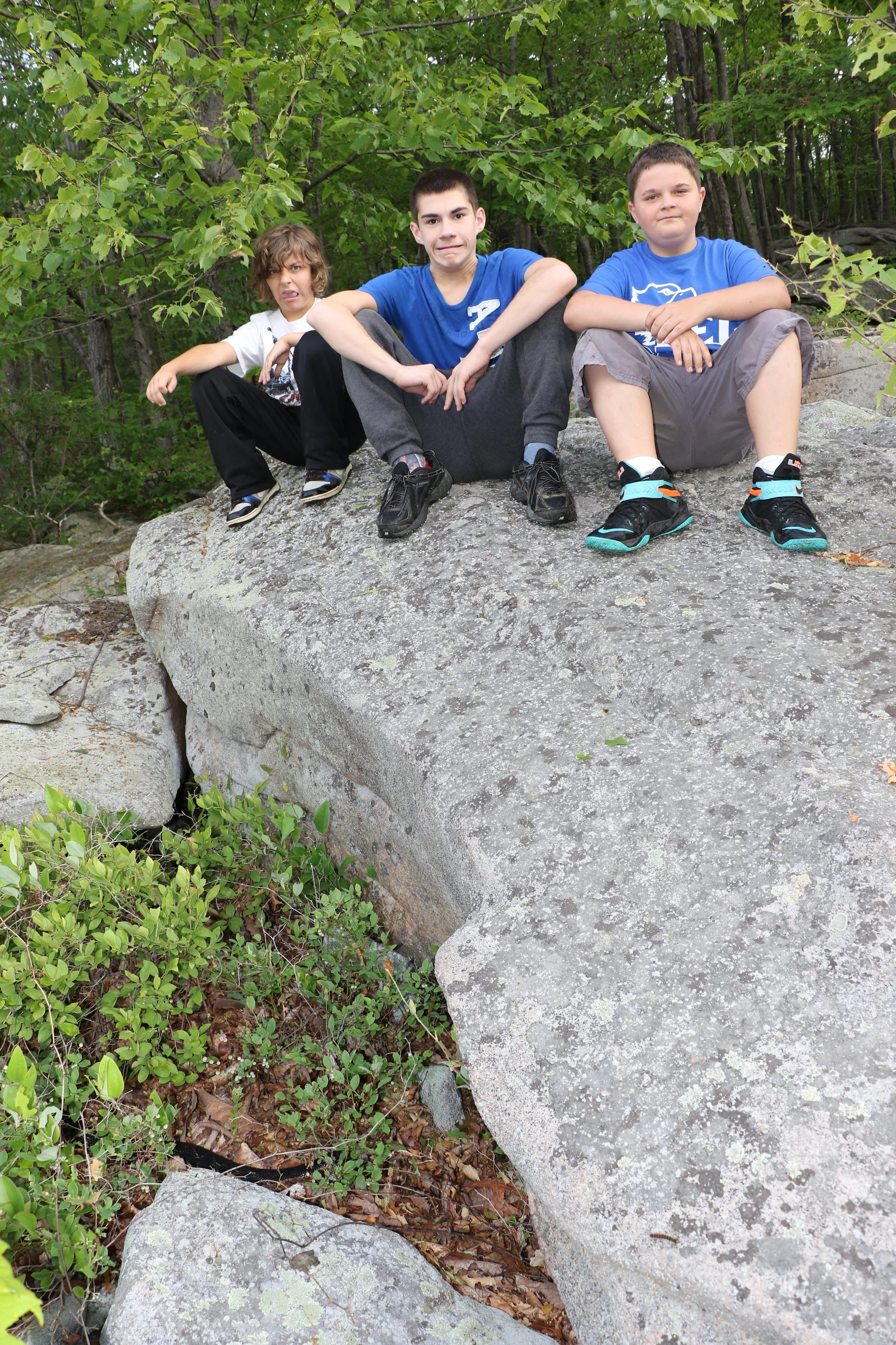 Timber Rattlesnake - The kids and I found a new spot in the Poconos for timbers this year. Here they are with the snake that proved the spot.