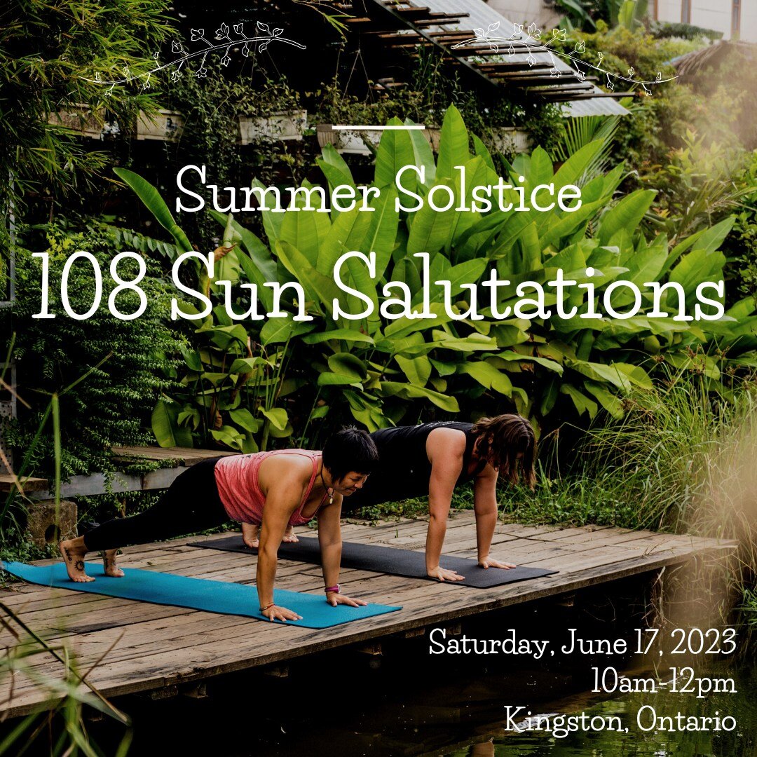 Celebrate the Summer Solstice with Hang as she gently and safely guides you through 108 sun salutations. No, your eyes have not deceived you. It is indeed 108. Come experience the power of your mind with the healing collective energy of the community