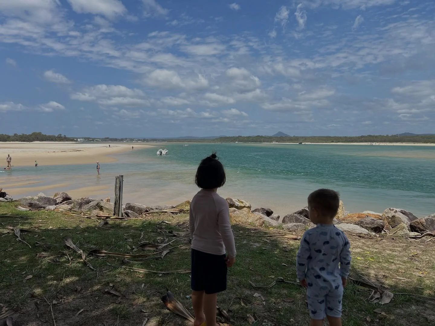 We have arrived. We are home. A beach break in between house inspections. #fairypools #beachin #saigonomfamily #breatheandswim #saigonom