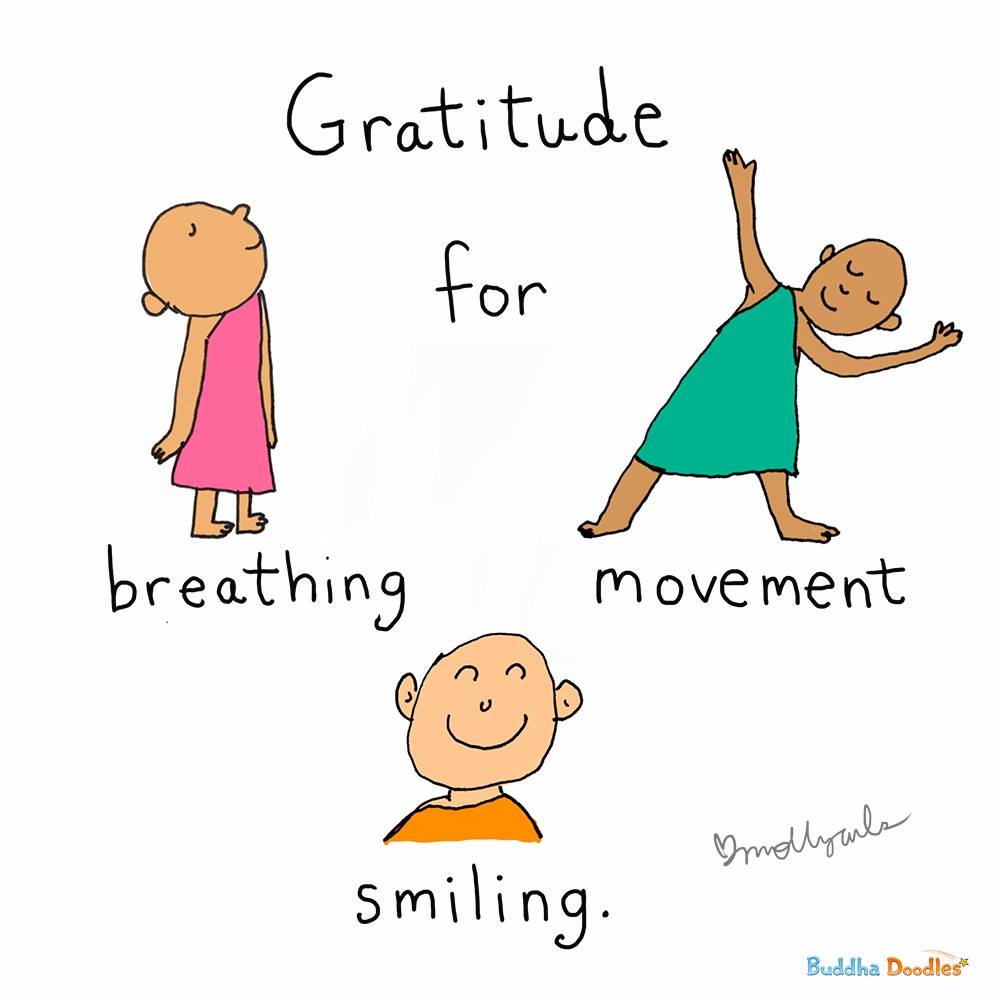 #MindfulMonday "The happiness and joy of practicing mindful movements nourishes my body and mind. With each movement I do, I feel how wonderful it is that I can still do it. Exercising like this, I enjoy having a body; I enjoy being alive. I acc