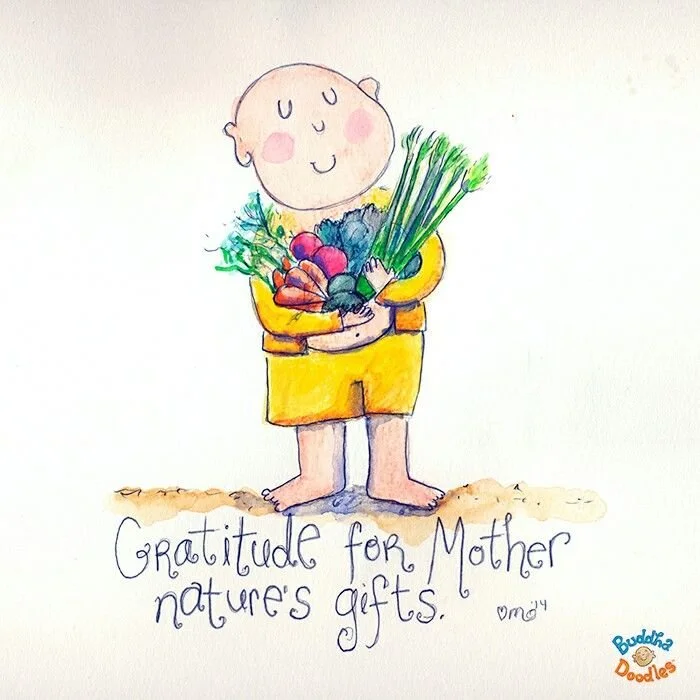 #MindfulMonday "When we look deeply at the work that goes into growing and preparing our food, gratitude comes naturally. So many hands have been part of bringing our food to the table. Eating mindfully is a way of showing appreciation for all t