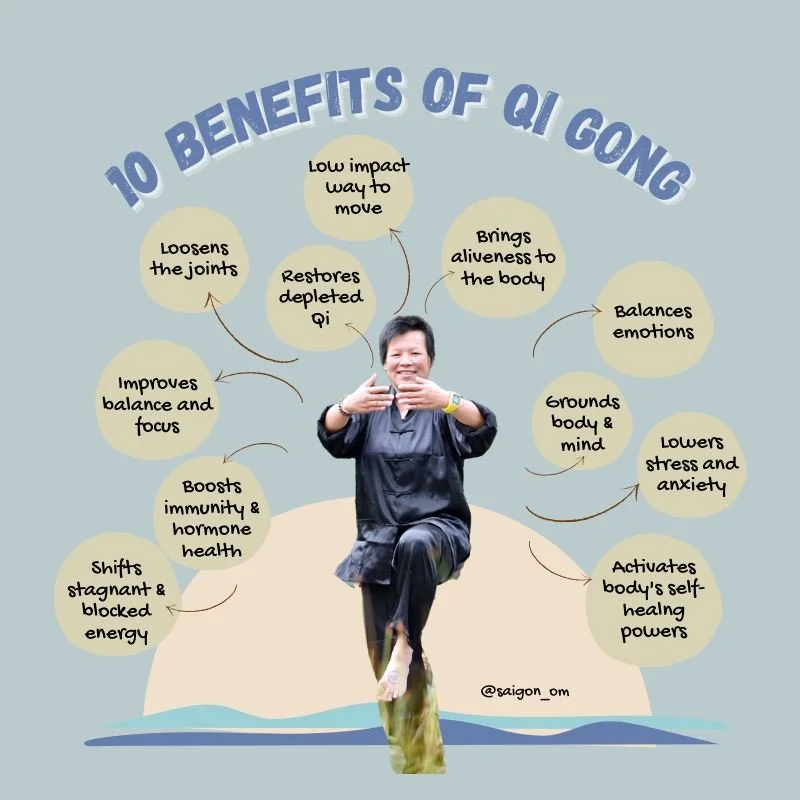 Qi Gong is an ancient Chinese wellness practice with over 4,000 years of history, rooted in the principles of Traditional Chinese Medicine. This graceful, meditative art blends gentle movement, breath, and mindfulness to harmonize the body&rsquo;s en