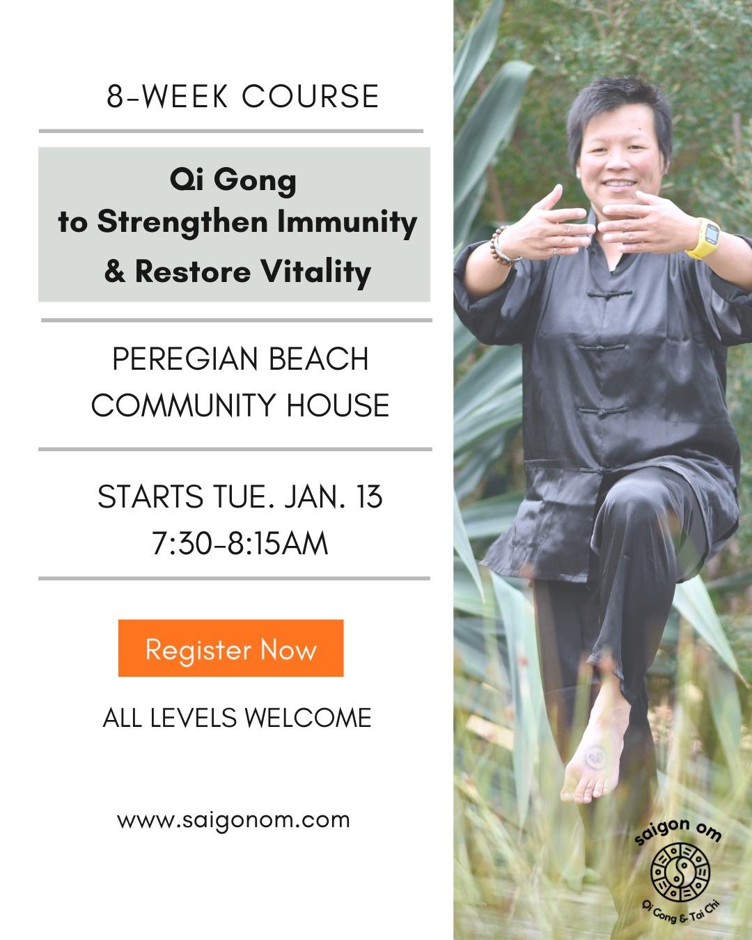 🌿 Last chance to join us tomorrow morning!
Our 8-Week Qi Gong Course starts in Peregian Beach, and we still have a few spots available.

Sign up link in bio @saigon_om 

.
.
.
#SaigonOm #QiGong #TaiChi #MovingMeditation #Mindfulness #Meditation #Med