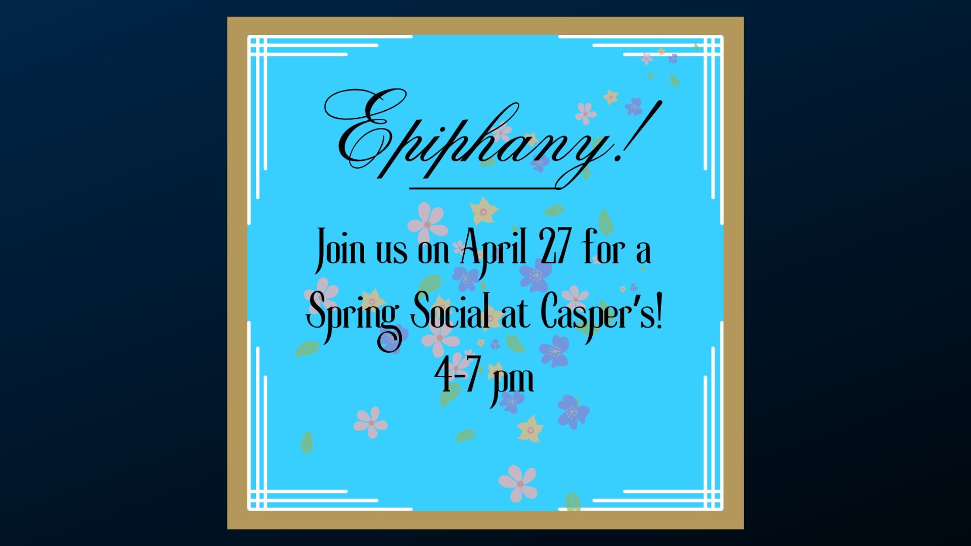 Epiphany Spring Social