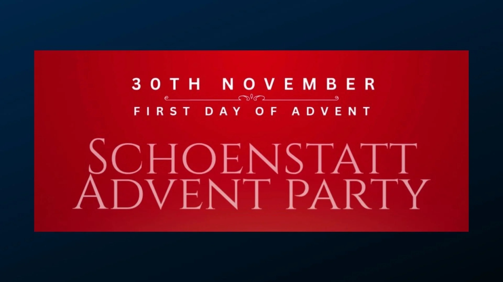 Schoenstatt  Advent Potluck 
