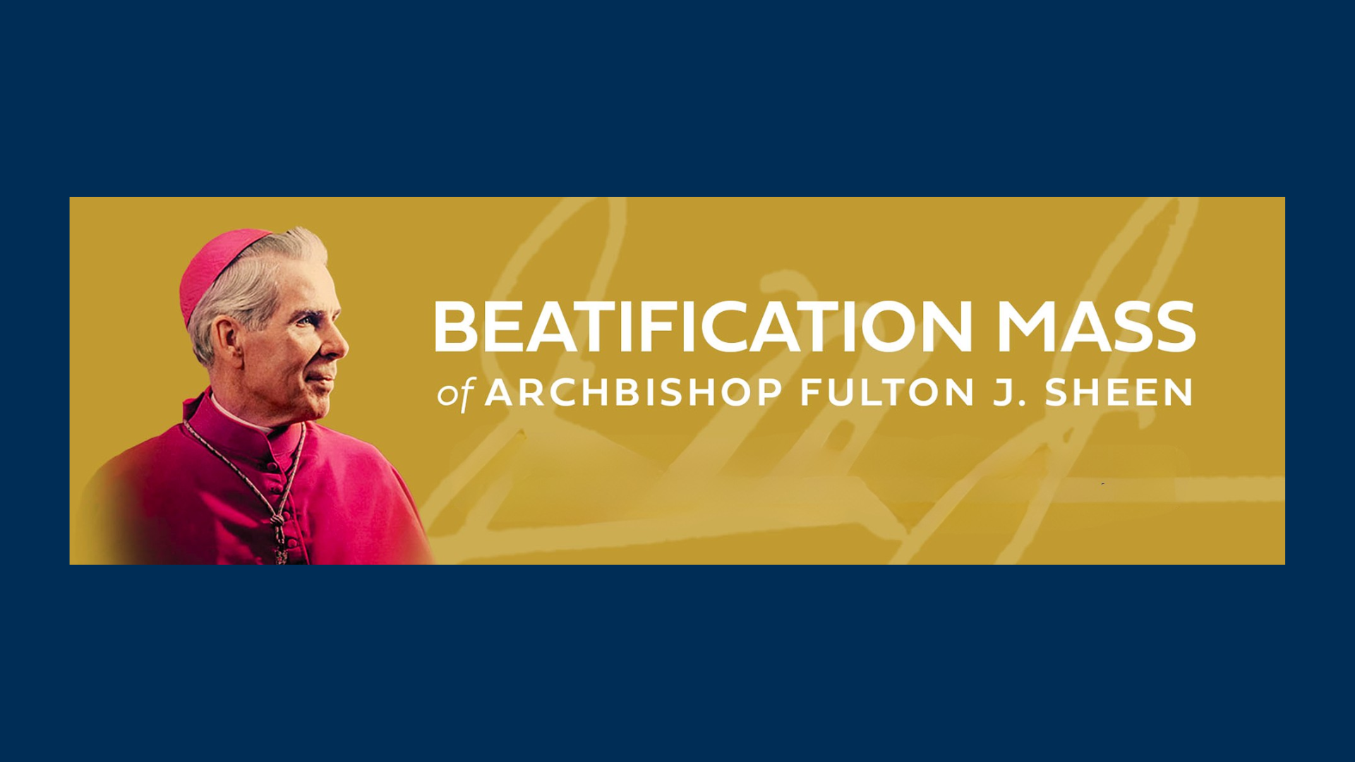 LIve Stream of Beatification Mass